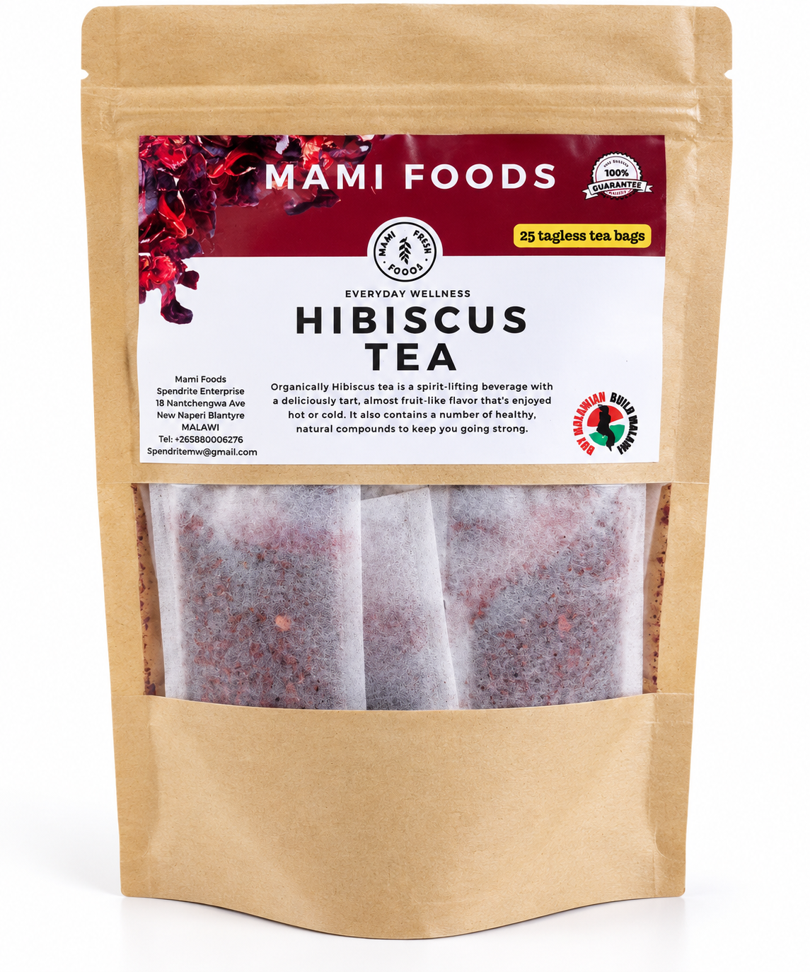 Mami Foods Hibiscus Herbal Tea 25 Bags