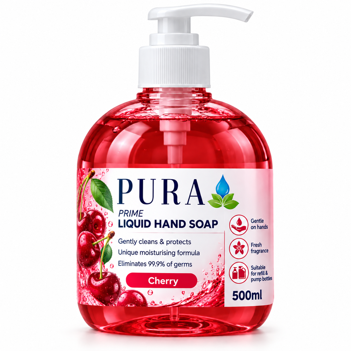 Pura Cherry Hand Soap 500ml